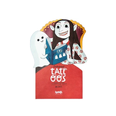 LONDJI Tatuaże dla dzieci Zamek Halloween | Pan Piksel