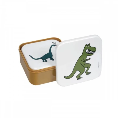 MAISON PETIT JOUR Lunch Box 3 szt/kpl Dinozaury | Pan Piksel