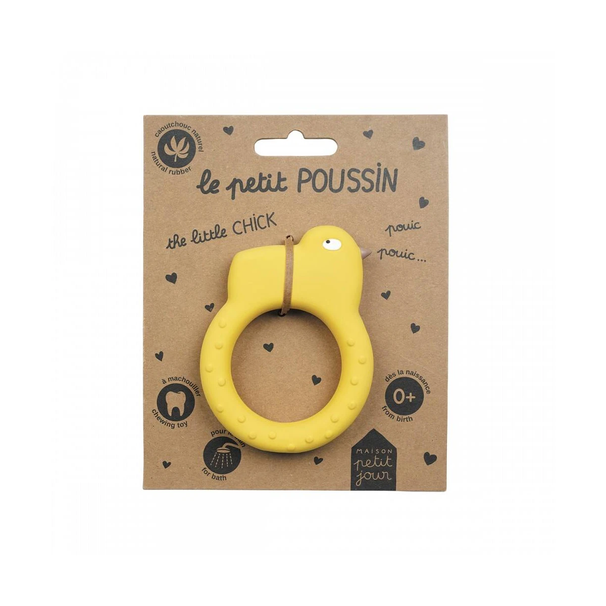 MAISON PETIT JOUR Gryzak dla dzieci Kurczak | Pan Piksel