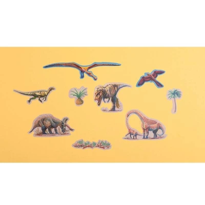 LONDJI Naklejki wielorazowe Dinozaury | Pan Piksel