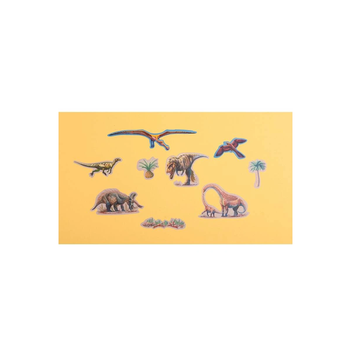LONDJI Naklejki wielorazowe Dinozaury | Pan Piksel