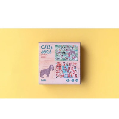 LONDJI Puzzle Koty i Psy 24 el | Pan Piksel