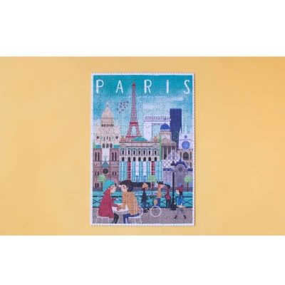 Puzzle panorama Paryża Londji | Pan Piksel