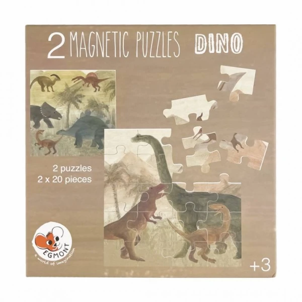 EGMONT TOYS Puzzle magnetyczne Dinozaury | Pan Piksel