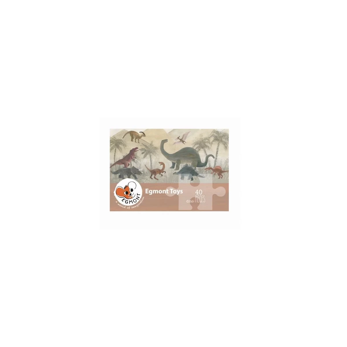 EGMONT TOYS Puzzle 40 el. Dinozaury | Pan Piksel