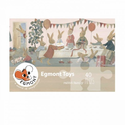 EGMONT TOYS Puzzle 40 el. Rodzina Króliczków | Pan Piksel