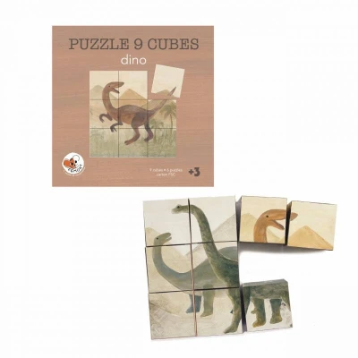 EGMONT TOYS Puzzle układanka sześciany Dinozaury | Pan Piksel