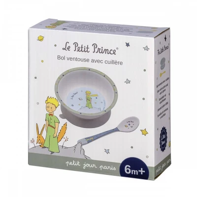 PETIT JOUR PARIS Miseczka z przyssawką i łyżeczką Mały Książę | Pan Piksel