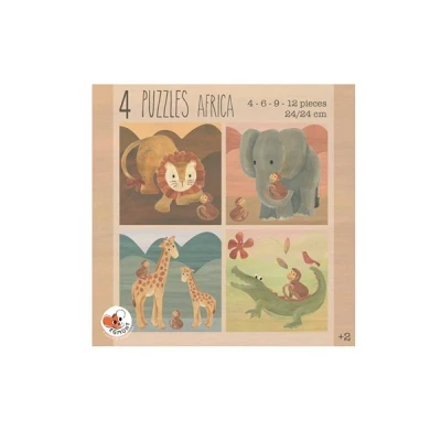 EGMONT TOYS Puzzle Afryka 4 szt/kpl | Pan Piksel