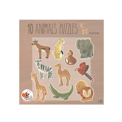 EGMONT TOYS Puzzle 10 afrykańskich zwierząt | Pan Piksel