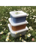 PETIT JOUR PARIS Lunch Box 3 szt/kpl Królik PIotruś | Pan Piksel