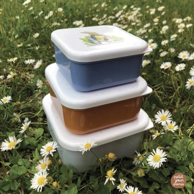 PETIT JOUR PARIS Lunch Box 3 szt/kpl Królik PIotruś | Pan Piksel
