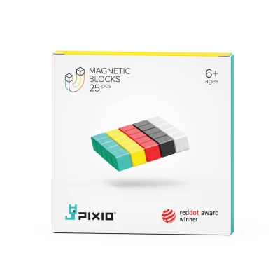 PIXIO Klocki magnetyczne 25 | Design Series | Pan Piksel