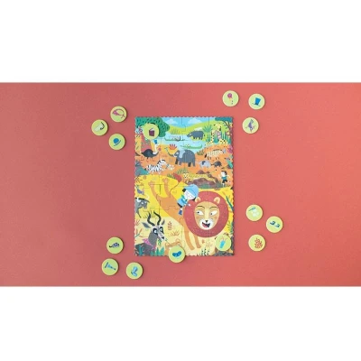 LONDJI Puzzle kieszonkowe Moja Mała Dżungla | Pan Piksel