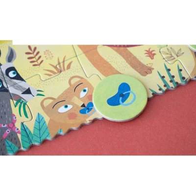 LONDJI Puzzle kieszonkowe Moja Mała Dżungla | Pan Piksel
