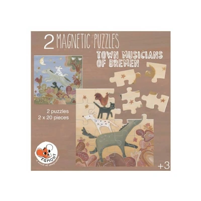 EGMONT TOYS Puzzle magnetyczne Muzykanci z Bremy | Pan Piksel