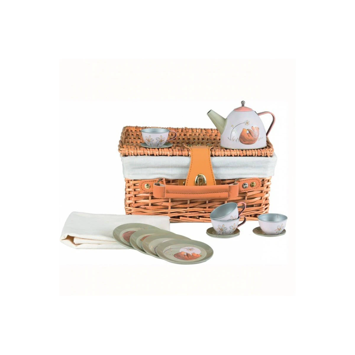 EGMONT TOYS Zestaw herbaciany w wiklinowym koszu Las | Pan Piksel