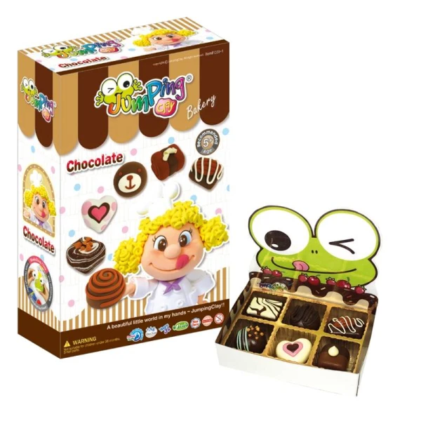 JUMPINGCLAY Jumping Clay | Zestaw kreatywny Piekarnia Czekoladki | Pan Piksel