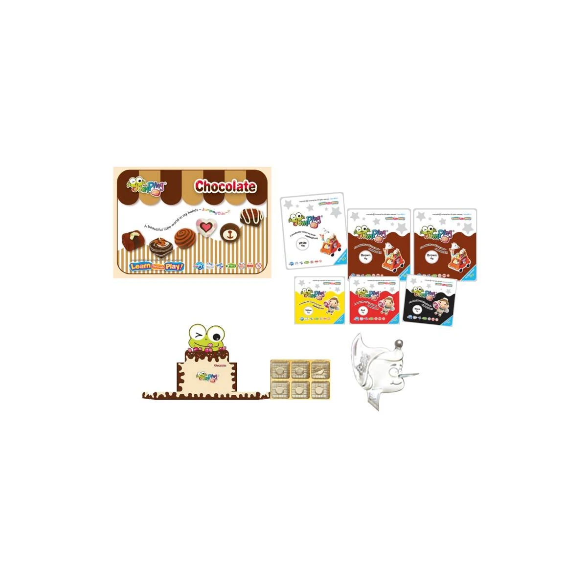 JUMPINGCLAY Jumping Clay | Zestaw kreatywny Piekarnia Czekoladki | Pan Piksel
