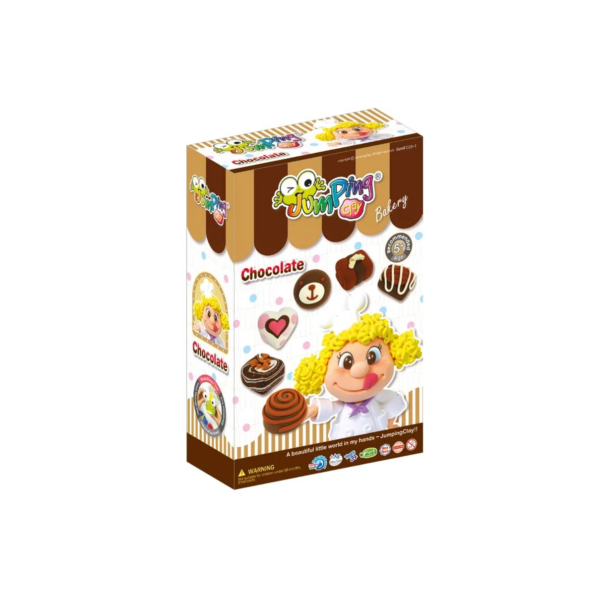JUMPINGCLAY Jumping Clay | Zestaw kreatywny Piekarnia Czekoladki | Pan Piksel