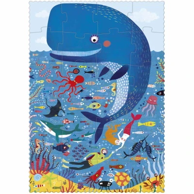 LONDJI Puzzle kieszonkowe dla dzieci Mój Mały Ocean | Pan Piksel