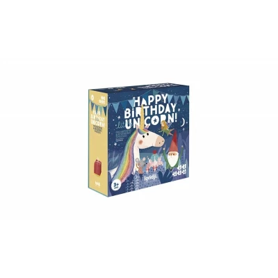LONDJI Puzzle progresywne Urodziny Jednorożca | Pan Piksel