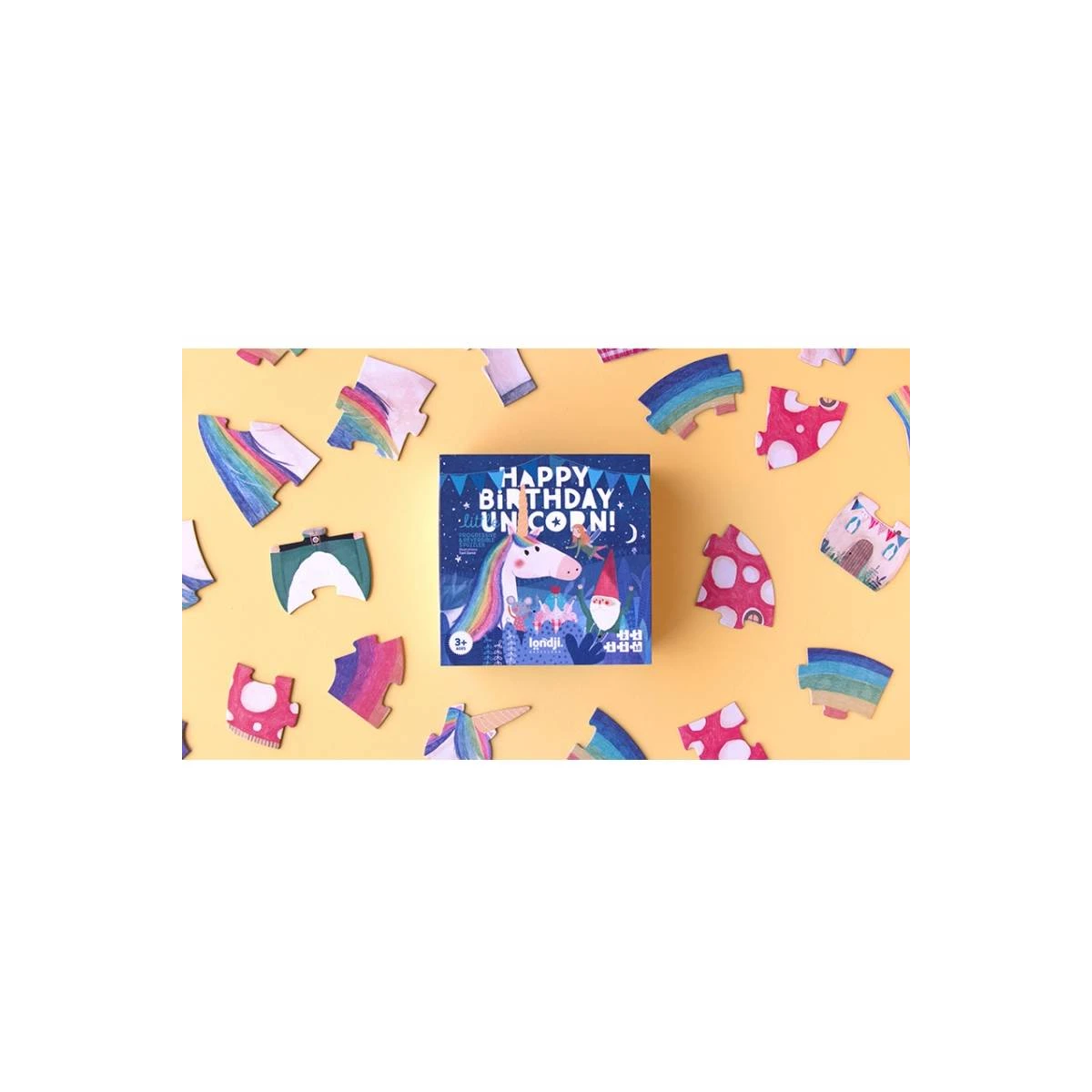 LONDJI Puzzle progresywne Urodziny Jednorożca | Pan Piksel