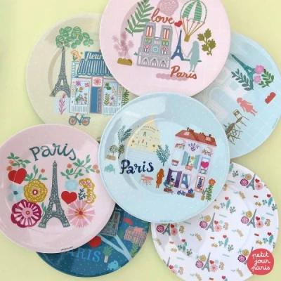 PETIT JOUR PARIS Talerz deserowy fi 20 cm Paryż Emilii | Pan Piksel