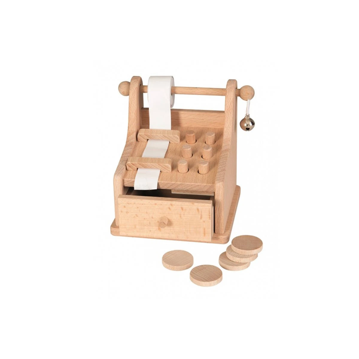 EGMONT TOYS Drewniana kasa sklepowa do zabawy | Pan Piksel