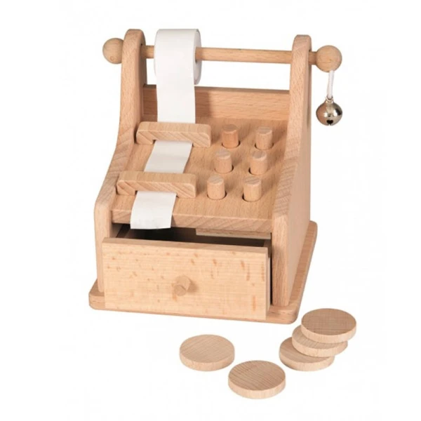 EGMONT TOYS Drewniana kasa sklepowa do zabawy | Pan Piksel
