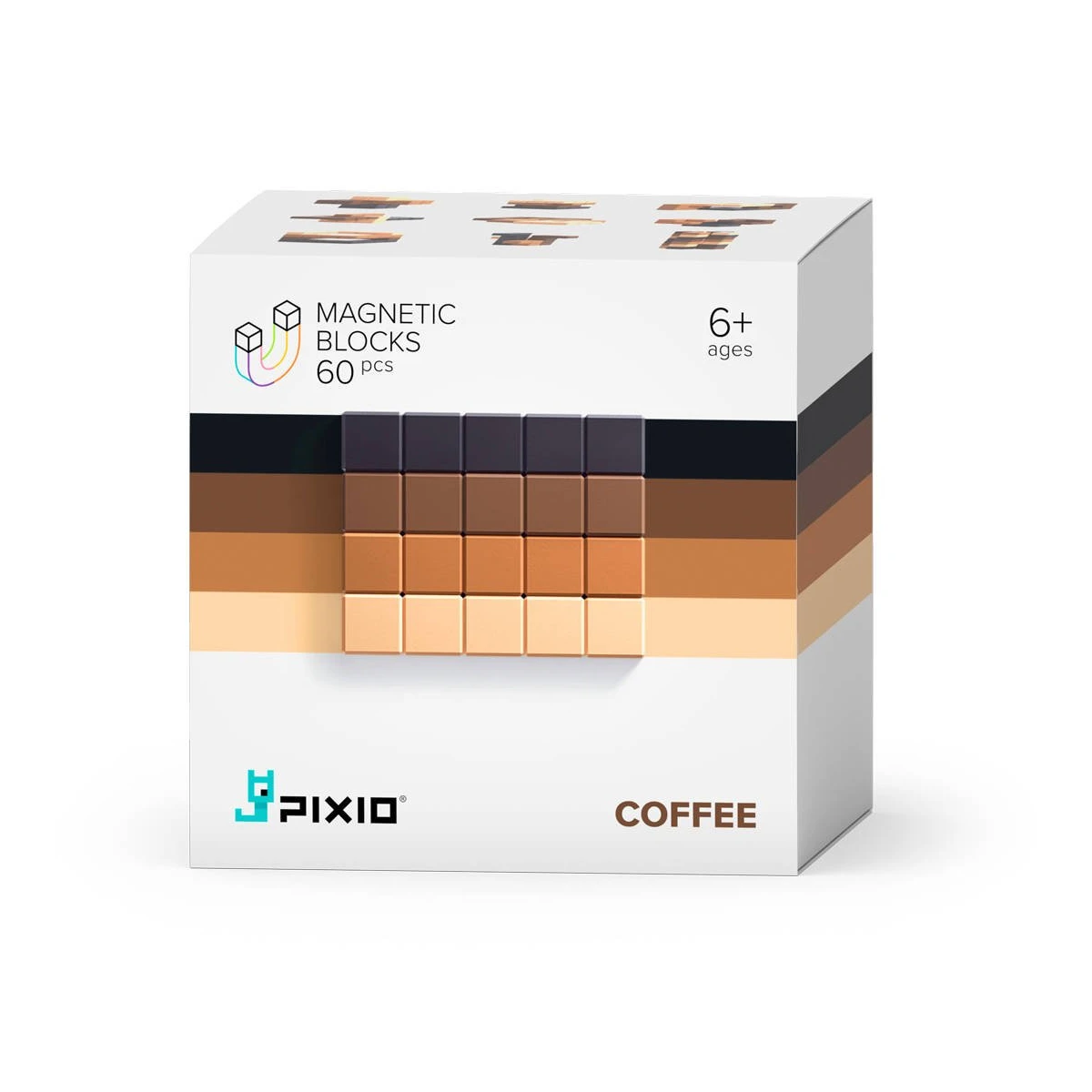 Klocki magnetyczne Coffe Pixio | Pan Piksel