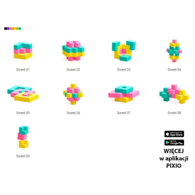 PIXIO Klocki Sweet | Abstract Series | Pan Piksel