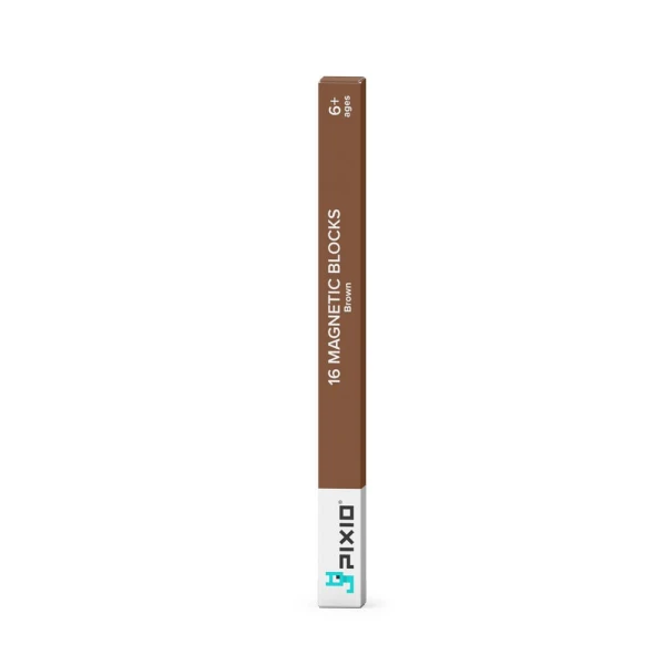 Klocki magnetyczne Pixio Brown 16 szt. | Pan Piksel