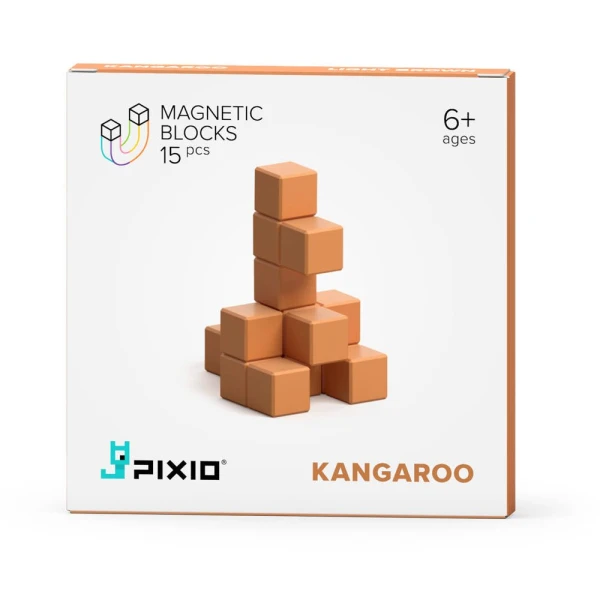 PIXIO Klocki Light Brown Kangaroo 15 | Color Series | Pan Piksel