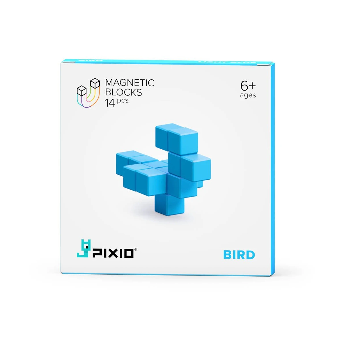 PIXIO Klocki Light Blue Bird 14 | Color Series | Pan Piksel