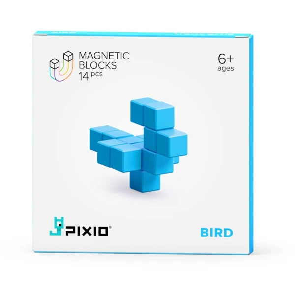 PIXIO Klocki Light Blue Bird 14 | Color Series | Pan Piksel