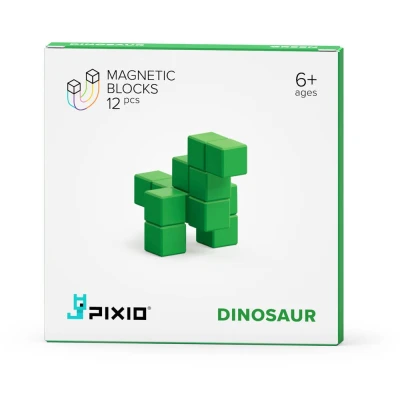 PIXIO Klocki Green Dinosaur 12 | Color Series | Pan Piksel