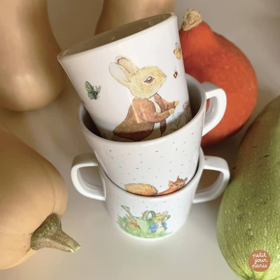 PETIT JOUR PARIS Kubek z jednym uchem 180 ml Królik Piotruś | Pan Piksel