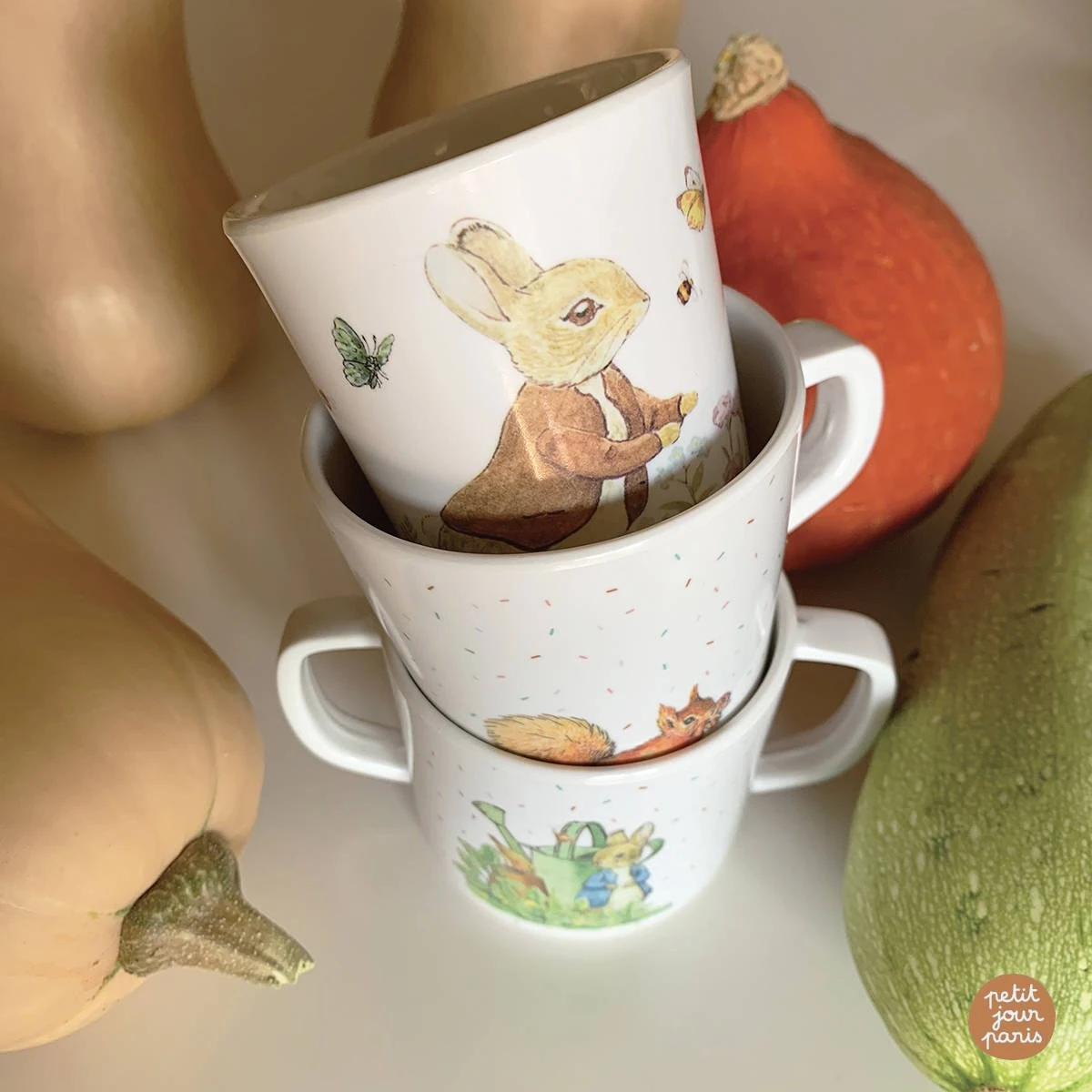 PETIT JOUR PARIS Kubek z jednym uchem 180 ml Królik Piotruś | Pan Piksel