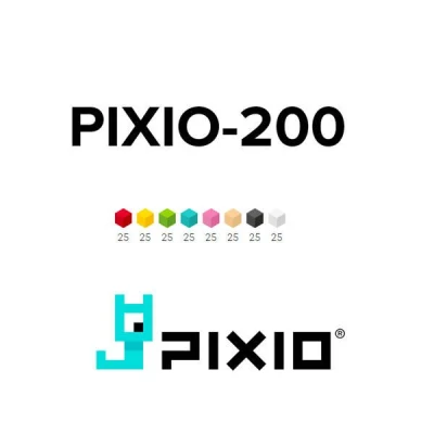 PIXIO Klocki magnetyczne 200 | Design Series | Pan Piksel