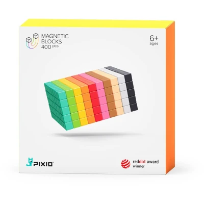 PIXIO Klocki magnetyczne 400 | Design Series | Pan Piksel
