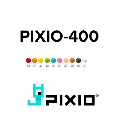 PIXIO Klocki magnetyczne 400 | Design Series | Pan Piksel