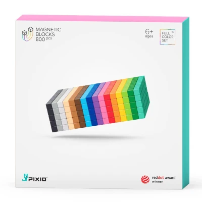 PIXIO Klocki magnetyczne 800 | Design Series | Pan Piksel