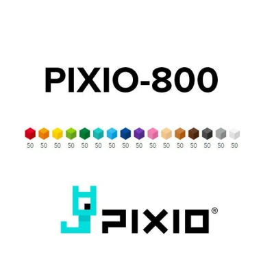 PIXIO Klocki magnetyczne 800 | Design Series | Pan Piksel