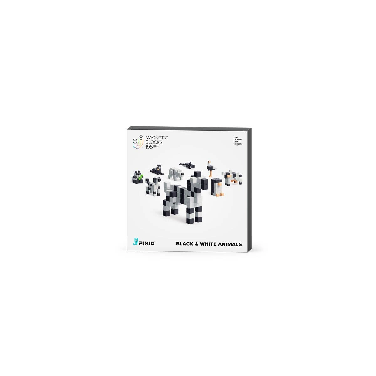 PIXIO Klocki Black & White Animals | Story Series | Pan Piksel