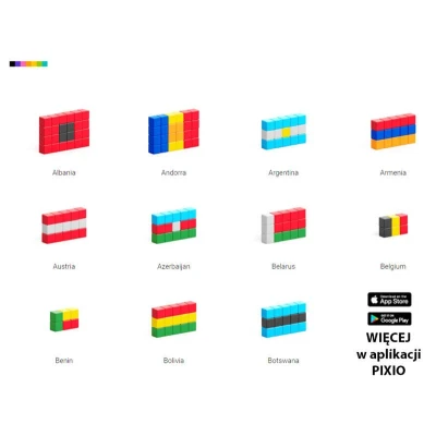 PIXIO Klocki Flags | Story Series | Pan Piksel