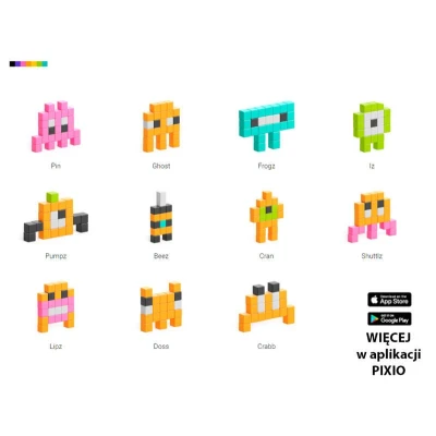 PIXIO Klocki Mini Monsters | Story Series | Pan Piksel