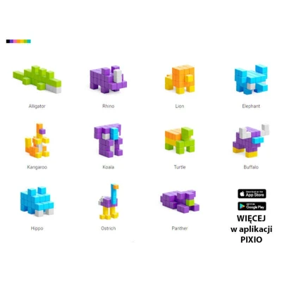 PIXIO Klocki Mini Safari | Story Series | Pan Piksel