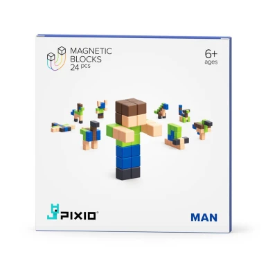 Klocki magnetyczne Man Pixio | Pan Piksel