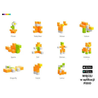 PIXIO Klocki 24 Flower | Story Series | Pan Piksel